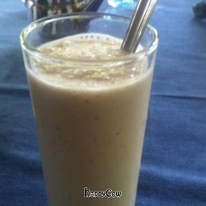 vegan coconut banana shake  at Jina's in Unawatuna