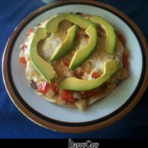 vegetarian huevos rancheros at Jina's in Unawatuna