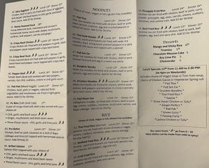 Menu   at Thai Gold Restaurant in Golden