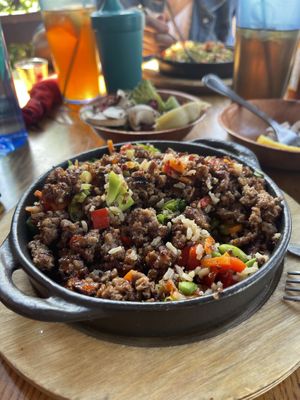 Made with Impossible Burger  at Woody's Wood Fired Pizza in Golden