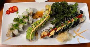 variety of rolls  at Kensho in Westminster