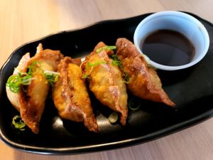 omnipork gyozq at Kensho in Westminster