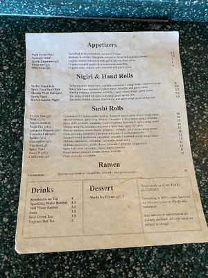 Menu (Summer 2022) at Kensho in Westminster