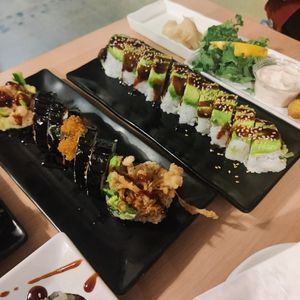 Spider and caterpillar at Kensho in Westminster