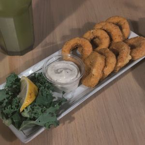 Calamari rings at Kensho in Westminster