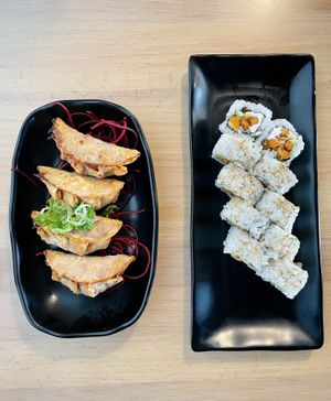 Omnipork Gyoza 4pc | Sweet P  at Kensho in Westminster