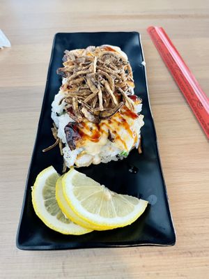 Baked salmon Roll   at Kensho in Westminster