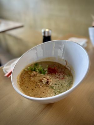 Ramen with Omni meat  at Kensho in Westminster