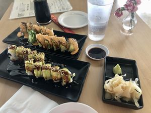 Everything set for great sushi experience.   at Kensho in Westminster