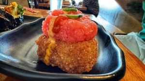 Crispy ricee  at Kensho in Westminster