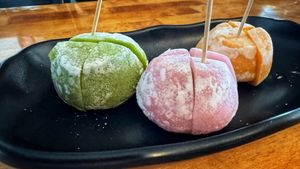 Mochi balls   at Kensho in Westminster