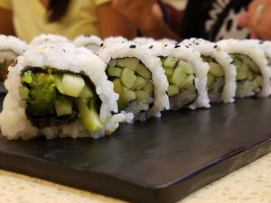 Cucumber roll at Kensho in Westminster