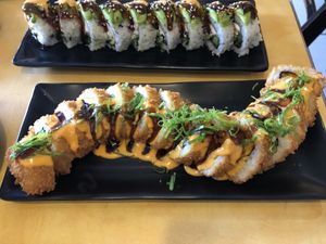 Crunchy California Roll and Jalepeno Popper Roll ! at Kensho in Westminster