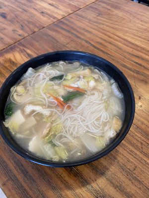 Mee sua soup. Best for rainy day! at True Veggie 实斋 in Central Singapore