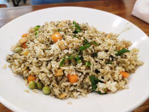 Olive fried rice at True Veggie 实斋 in Central Singapore