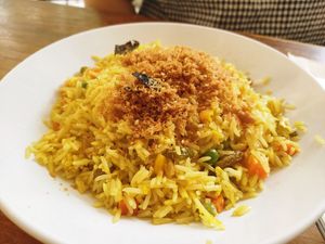 Pineapple rice at True Veggie 实斋 in Central Singapore