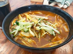 Asam laksa again ... 😋 at True Veggie 实斋 in Central Singapore