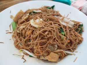 Fried Mee suah ... at True Veggie 实斋 in Central Singapore