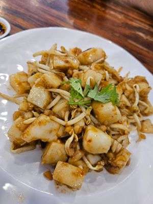 Eggless Fried Carrot Cake  ~ 24/6/24 at True Veggie 实斋 in Central Singapore