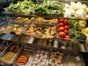 yong tau foo Selection at True Veggie 实斋 in Central Singapore