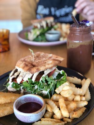 The Crux & Choc Lovers smoothie at Crux in Semaphore