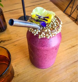 Wow what a smoothie. Tastes as good as it looks at Crux in Semaphore