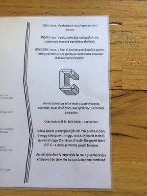 Menu at Crux in Semaphore