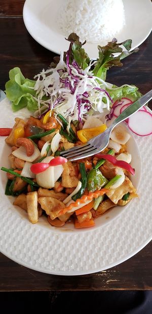 Tofu with cashews at Freshtime in Chiang Mai