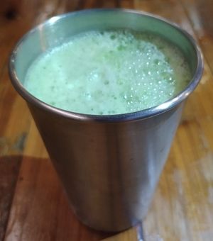 Green Power (Green Apple, Celery, Cucumber, Green Pepper, Bitter Gourd) at POP vegan in Hong Kong Island