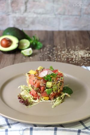 Vegan Tuna Tartar at POP vegan in Hong Kong Island