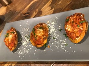 Potato skin at POP vegan in Hong Kong Island