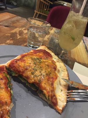 Vegan calzone  at POP vegan in Hong Kong Island