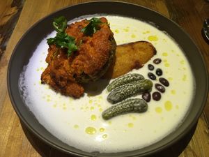 African chicken  at POP vegan in Hong Kong Island