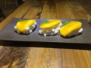 Mango rice pudding. Enough for 3 people! at POP vegan in Hong Kong Island