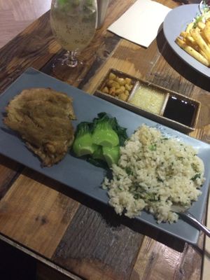 Hoi Nam "Chicken" at POP vegan in Hong Kong Island