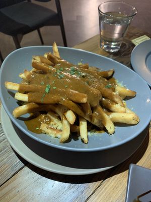 Poutines at POP vegan in Hong Kong Island