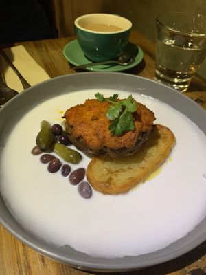 African chicken at POP vegan in Hong Kong Island