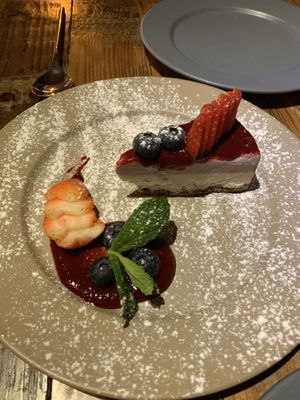 Strawberry ice cream cheesecake  at POP vegan in Hong Kong Island