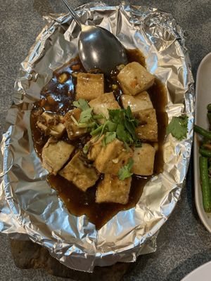 Sizzling tofu  at Zhi Zhu in Kuantan