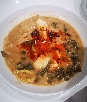 Not the best photo, but it's Peanut Butter Noodle Soup - take out at The Greenhouse Cafe in Felixstowe