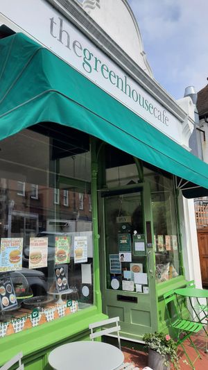 Outside of shop (11/08/20) at The Greenhouse Cafe in Felixstowe