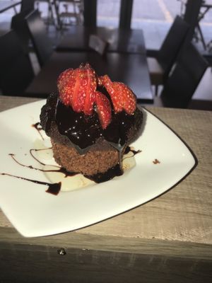 Chocolate muffin  at The Electric Vegan in Dublin