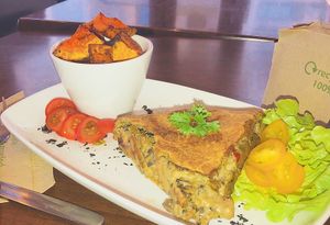 Pie & Squash Roasties  at The Electric Vegan in Dublin