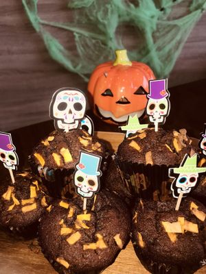 Halloween muffins  at The Electric Vegan in Dublin