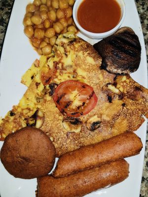 Vegan breakfast  at The Electric Vegan in Dublin