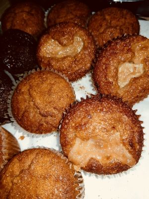 Apple Jam and assorted vegan muffins  at The Electric Vegan in Dublin