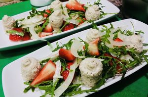 Vegan Ricotta starter  at The Electric Vegan in Dublin