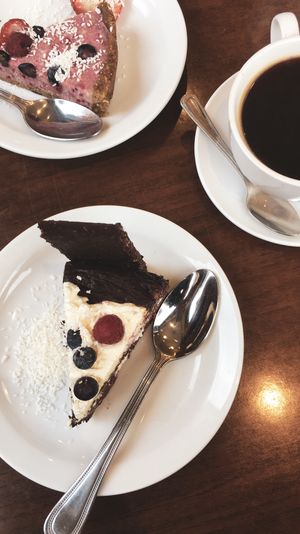 Forest Cake, very delicious.   at The Electric Vegan in Dublin