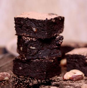 Sweet Potato Brownie with Amazonian chocolate at Veg To Go in Sao Paulo