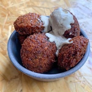 organic falafel at Veg To Go in Sao Paulo